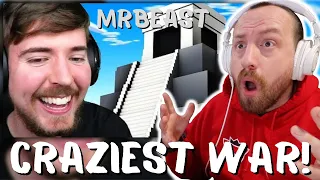 CRAZIEST WAR EVER! MrBeast Gaming 1000 People Simulate Civilization! (FIRST REACTION!)