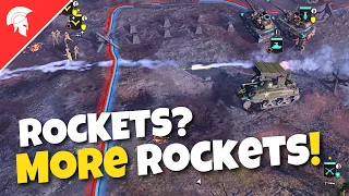 Company of Heroes 3 - ROCKETS? MORE ROCKETS! - US Forces Gameplay - 4vs4 Multiplayer - No Commentary