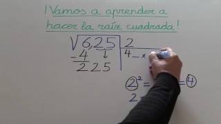 Cuadrados perfectos. Raíz cuadrada exacta. Cómo sacar la raíz cuadrada de 625