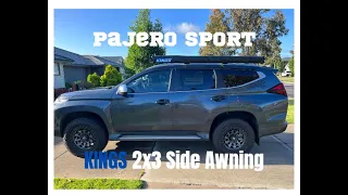 Pajero/Montero sport - side awning installation