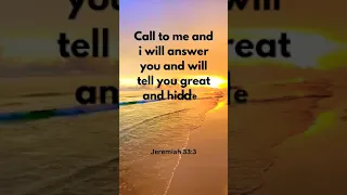 Jeremiah 33:3 God is always with us