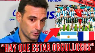 SCALONI se EMOCIONÓ en la PREVIA a la FINAL del MUNDO