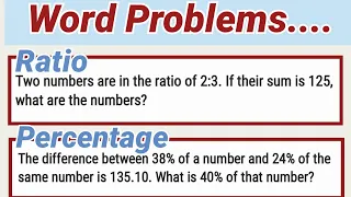 Ratio and Percentage for Civil Service Exam | MATH Word Problem NAPOLCOM LET entrance test