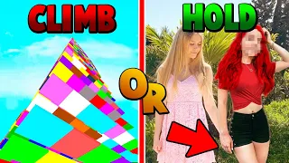CLIMB this COLOR TOWER or HOLD SANNAS HAND! | Roblox