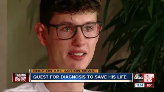 USF student studies genetic biology to help find a cure for his own disease