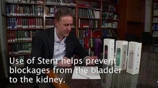 Why do stents cause some kidney stone patients pain?