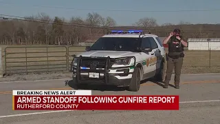 Armed standoff following gunfire report in Rutherford County