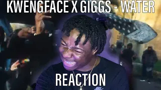 GIGGS BACK ON DRILL!!! 🔥 | Kwengface x Giggs - Water (Official Music Video) [REACTION]