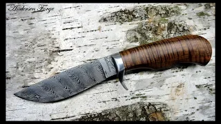 Damascus White Iron Hunter