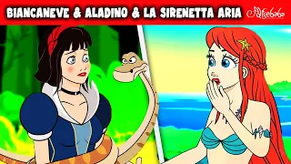 Biancaneve+Aladino+La sirenetta Aria| Storie Per Bambini Cartoni Animati IFiabe e Favole Per Bambini