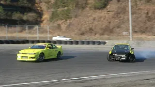 Grassroots drifting at Nikko Circuit in Japan - S15, Chaser, Crown, AE86, Corolla, Skyline