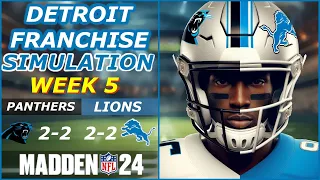 Madden 24 [PC Simulation] - Carolina Panthers VS Detroit Lions Week 5