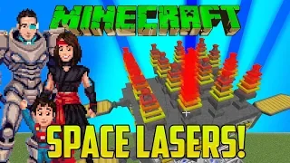 Minecraft: LASERS! FROM SPACE! (Practical Space Fireworks Mod!)