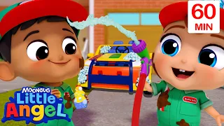 Welcome to My Carwash  | Little Angel Best Cars & Truck Songs for Kids | Moonbug Kids