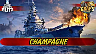 CHAMPAGNE - дзынь. WoWS BLITZ. Альянс GRAFS FAMILY