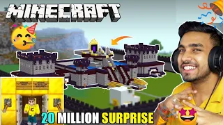 UJJWAL MINECRAFT 20 MILLION SURPRISE 🤩🎁🥳🎊 I TECHNO GAMERZ I UJJWAL GAMER I MINECRAFT #76