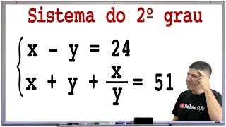 PROBLEMA COM SISTEMA DO 2º GRAU - Prof Robson Liers - Mathematicamente