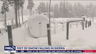 Possibility of 8 feet of snow in Sierra