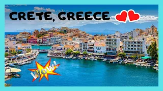 Greek island CRETE: Stunning lake & the waterfront in AGIOS NILOLAOS #travel #crete