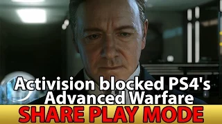 COD Advance Warfare PS4 Share Play Blocked