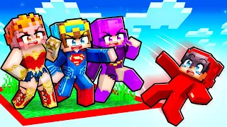 LOCKED in ONE CHUNK as SUPERHEROES!