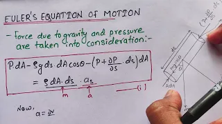 Euler's equation of motion