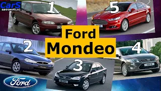 Форд Мондео 1 2 3 4 5 Смена поколений 1993-2022 Эволюция. Все поколения