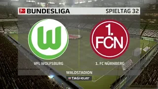 ⚽ FIFA 19 Bundesliga VfL Wolfsburg : 1. FC Nürnberg 🏆 Gameplay Deutsch Livestream