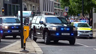 Unmarked emergency vehicles lights and sirens in London [collection]