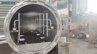 1000L Canned Soup Water Spray Retort Machine Full Auto Autoclave with PLC Control System