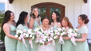 Pink filled Spring Wedding | The Pavilion at Carriage Farm | Lauren and Bryce Sneak Peek Social