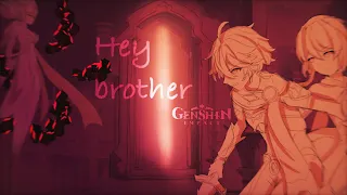 Hey Brother || Genshin Impact Animation || Lumine&Aether ||