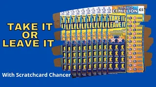 New - Take it or Leave it - £5 scratch cards today - with Scratchcard Chancer - National Lottery uk