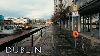 Dublin Grand Canal Docks & Liffey Quays Walk | City Ambience