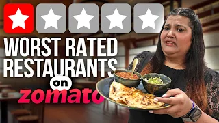 Trying WORST RATED Restaurants on Zomato!🤢 | Ridhima Trivedi