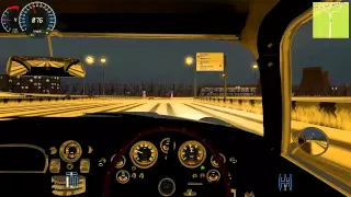 City Car Driving 1.3.3 Aston Martin DB5 Snow | Night Cruise [G27]