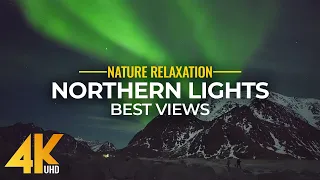 Northern Lights in Arctic Norway in 4K - Best Shots of Aurora Borealis, Amazing Relaxation Video