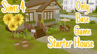 Sims 4 🌻| Starter House Building 🍯🐝 | Only Base Game Objects (No CC)💛