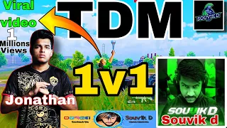 🔥Viral Video 1Millions Views Jonathan Vs Souvik d TDM 1v1 Challenge Gameplay Bgmi Pubg 🔥