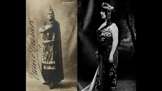 Enrico Caruso and Louise Homer Clash as Radames and Amneris