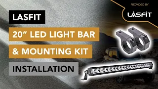 How to Install 20” LED Light Bar and Mounting Kit to OEM AUX Switches by LASFIT - 2021+ Ford Bronco