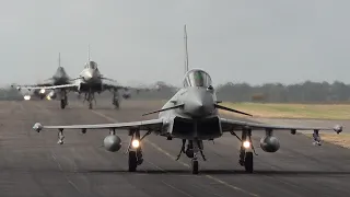 Six Italian Typhoons launch together ✈️ 🇮🇹