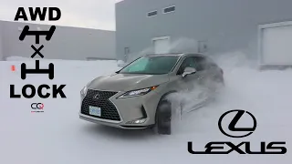 Lexus RX 350 AWD Test in the snow | A useless AWD LOCK button!