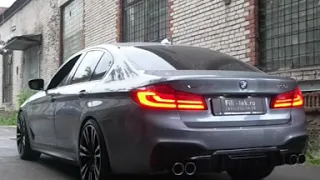 Спортивная выхлопная система на BMW 530i G30