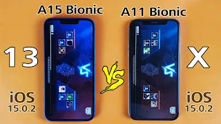 iPhone 13 vs iPhone X PUBG TEST - A15 Bionic vs A11 Bionic BGMI TEST After iOS 15.0.2