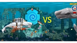 Moby Dick vs Enemy Big Moby Dick ! - Hungry Shark Evolution