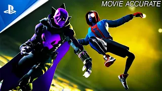 NEW Movie Accurate Prowler vs Spider-Man Fight - Spider-Man Miles Morales PC MODS