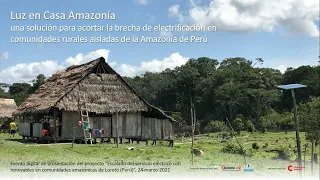 Taller de cierre del proyecto Luz en Casa Amazonía 2018