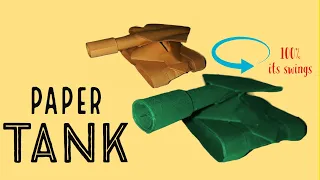 How to make a TANK with Turning tower from A4 Paper | own hands Origami TANK | DIY Tank