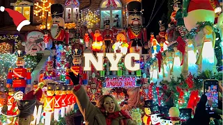 [4K]NYC Walk Dyker Heights Christmas Holiday Lights Dec.22, 2021 #dykerheights #walkingtour #nyc